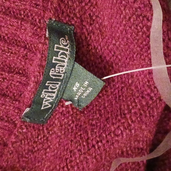 Wild Fable Cardigan Sweater Multicolor Striped Cropped Full Button Womens - Picture 7 of 9